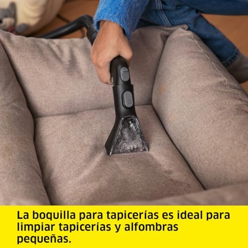 Kärcher Lava-aspiradora SE 3 Compact, 500 W, depósito Agua Limpia: 1,7 l, Superficie: 2,76 m², 4,1 kg, Manguera de pulverización y aspiración, Boquilla de Lavado tapicerías y Ranuras