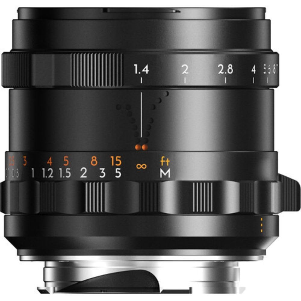 THYPOCH Lente de fotografía de Marco Completo Simera 50 mm f1.4 para Leica M Mount – Negro