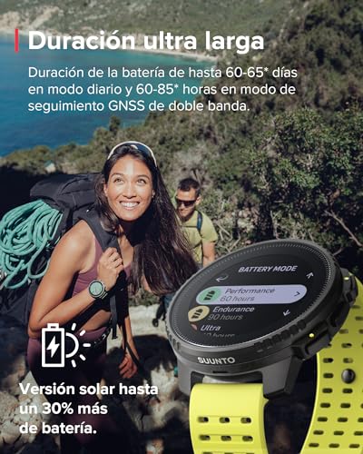 SUUNTO Vertical Reloj Deportivo - Smartwatch GPS, GPS de Doble Frecuencia, Mapas sin Conexión Gratuitos, Autonomía de hasta 50 Días, Carcasa Resistente Militarmente, Resistente al Agua hasta 100m