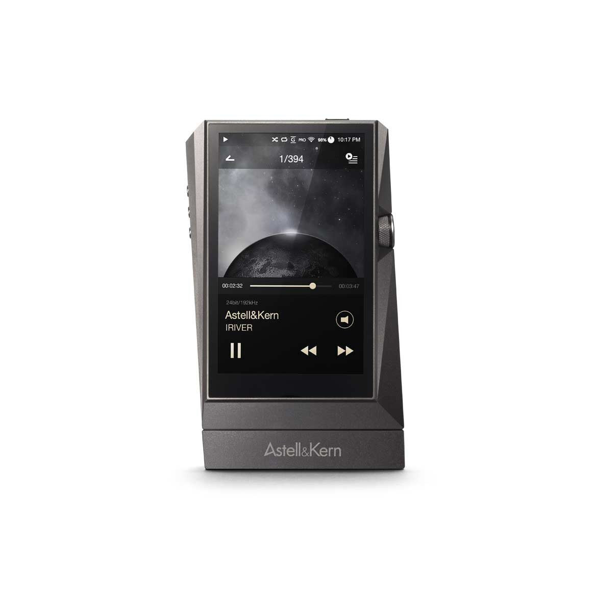 'Astell & Kern AK 380 Titanium audiophiler Hires Reproductor MP3 con Wi-FI y Bluetooth aptX HD Meteoric Titan