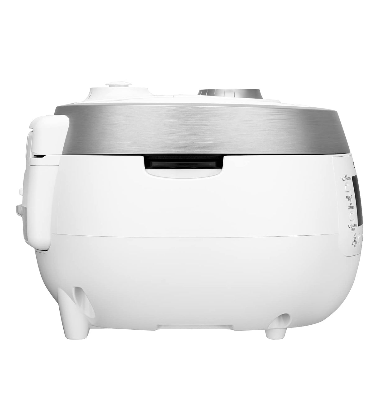 CUCKOO CRP-RT1008F - Arrocera a presión de vapor digital, 1150 W, 1,8 litros, 10 tazas, color blanco