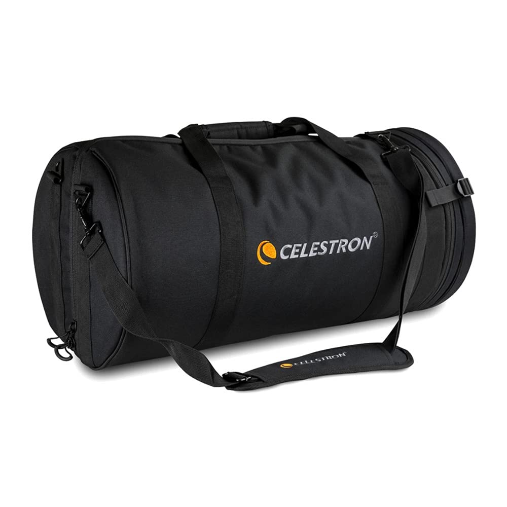 Celestron 94030 Bolsa para telescopio de 9,25” para Tubos ópticos Schmidt Cassegrain y EdgeHD – Estuche Duradero Resistente al Agua con Compartimentos Protectores, Bolsillo Accesorios y Correa, Negro