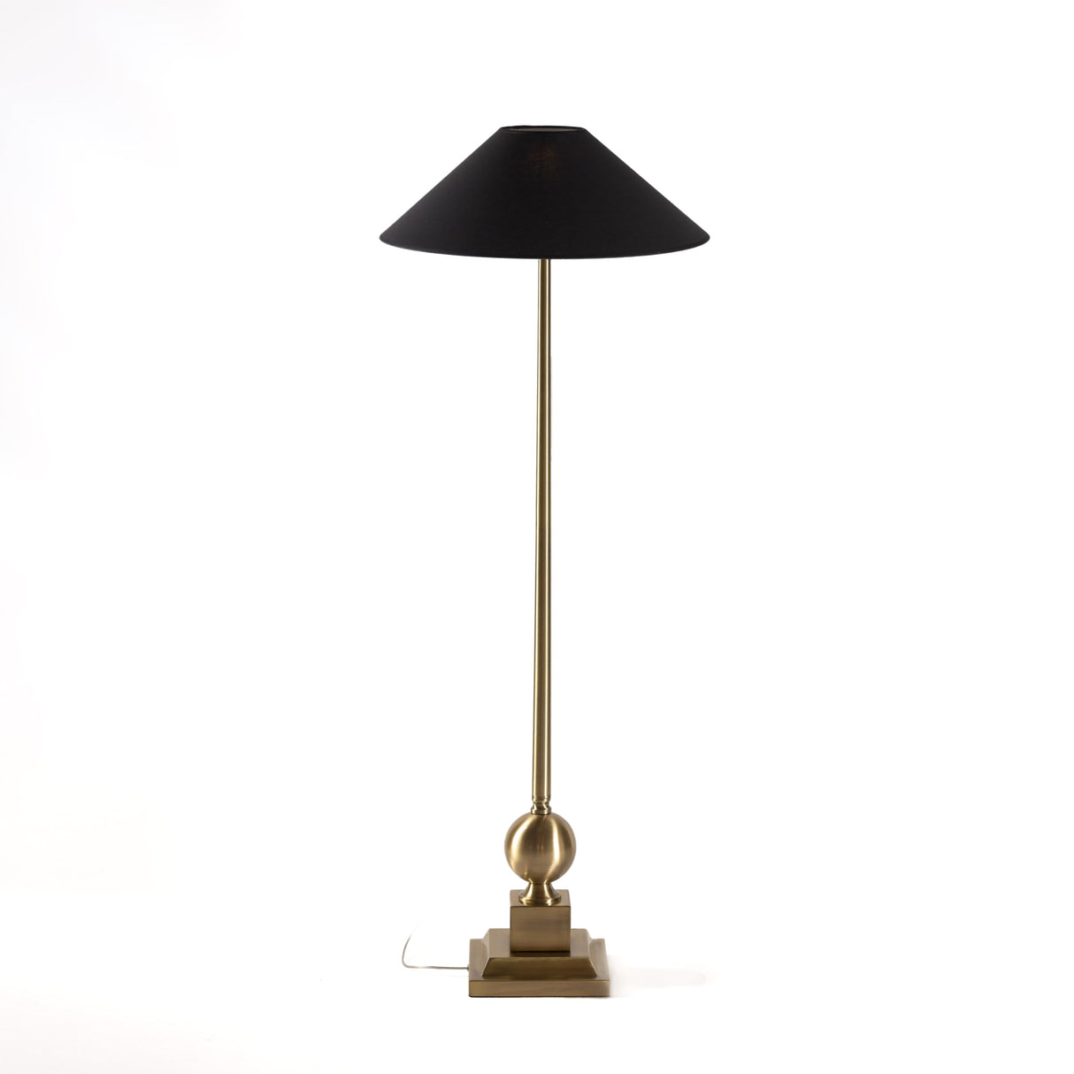 LAMPARA DE PIE 23X23X128 METAL DORADO SIN PANTALLA