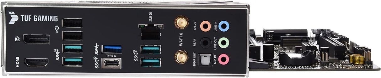 ASUS TUF Gaming B660M-PLUS WiFi - Placa Base Intel B660 (LGA 1700) mATX (VRM de 10+1 Fases, PCIe 5.0, DDR5, M.2 PCIe 4.0, Wi-Fi 6, 2.5Gb Ethernet, USB 3.2 Gen. 2x2 Tipo C, Aura Sync)