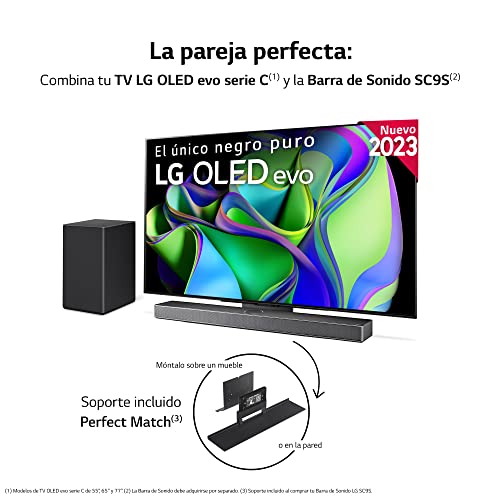 LG OLED55C34LA 55", 4K OLED EVO, Smart TV webOS23, Procesador Máxima Potencia, Dolby Vision, Dolby Atmos, Gaming, Alexa/Google Assistant