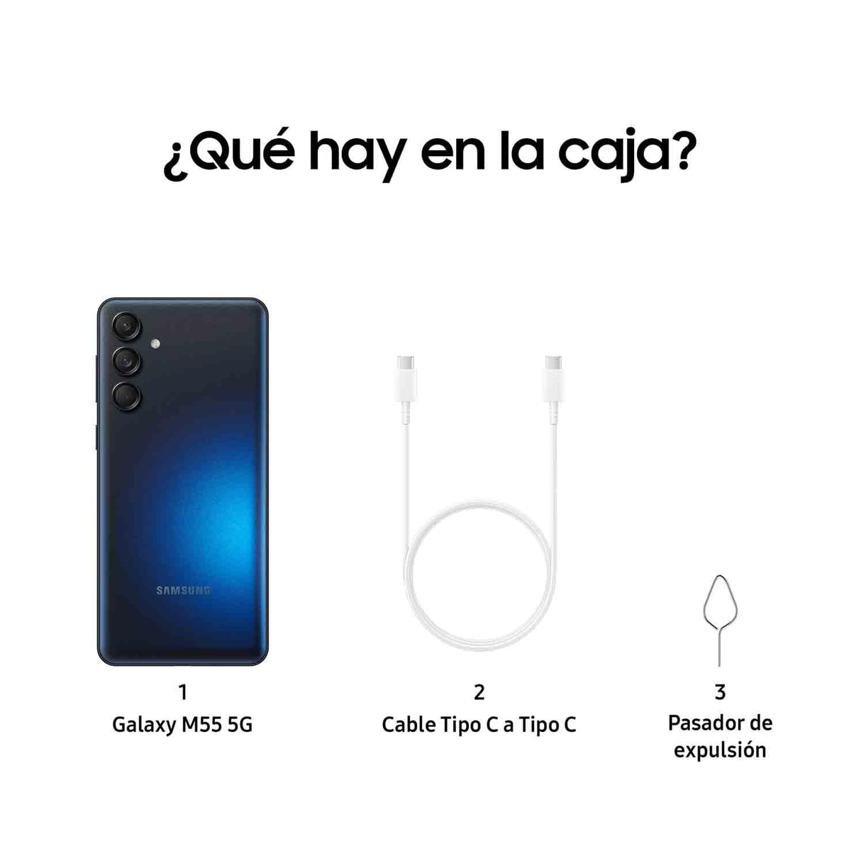 Samsung Galaxy M55 5G 256GB - Teléfono Móvil Android, Smartphone Libre, Pantalla 6,7" FHD+Super AMOLED+, Negro (Versión Española)