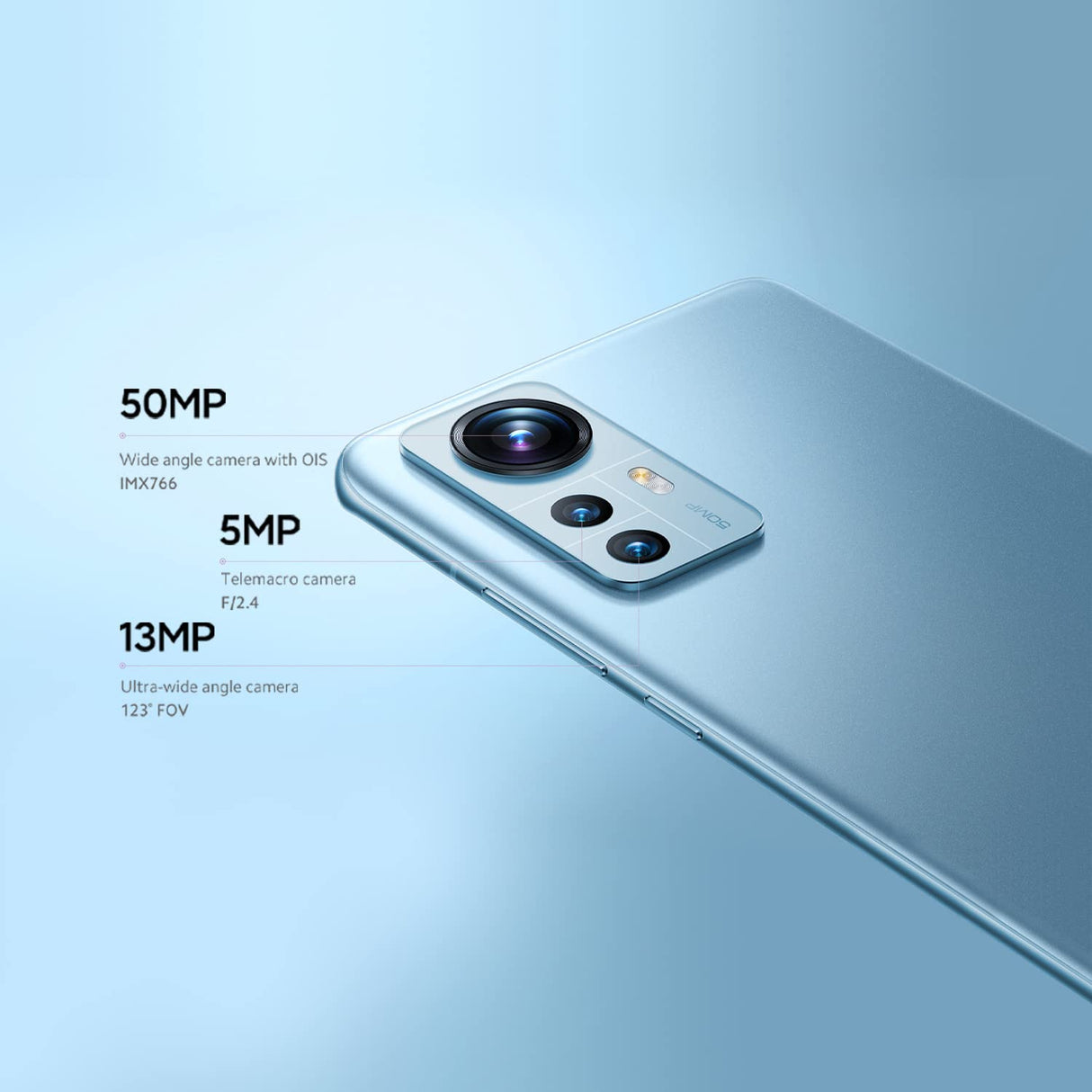 Xiaomi 12 Smartphone, Pantalla AMOLED 6.28" 120Hz, Snapdragon 8 Gen 1, Batería 4500mAh, NFC, 8+128 Azul (Versión España)