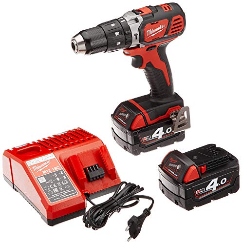 Milwaukee 4933443520 M18 Bpd-402C Taladro de percusión 18 V, 4.0 Ah Litio, 2 Vel. 60 Nm