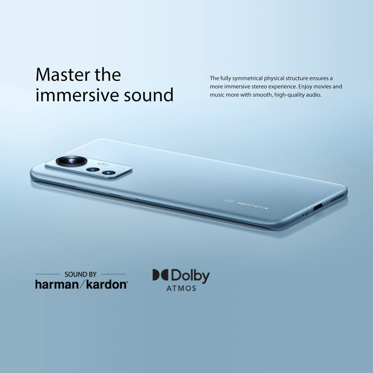 Xiaomi 12 Smartphone, Pantalla AMOLED 6.28" 120Hz, Snapdragon 8 Gen 1, Batería 4500mAh, NFC, 8+128 Azul (Versión España)