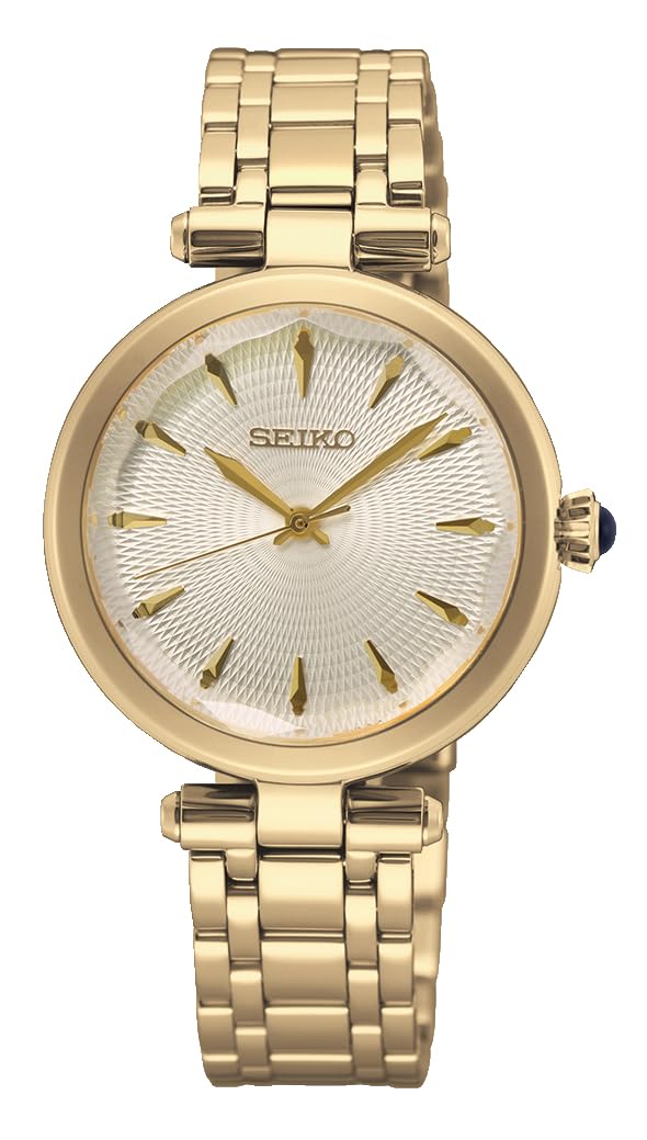 Seiko Reloj Analógico para Mujeres de Cuarzo con Correa en Acero Inoxidable SRZ554P1