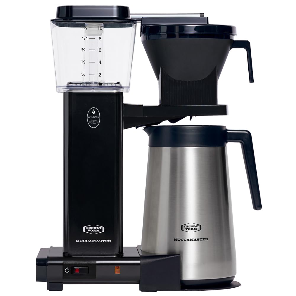 Moccamaster KBGT, Cafetera Filtro, Negro, Cafetera, Thermos, 1.25 Litros