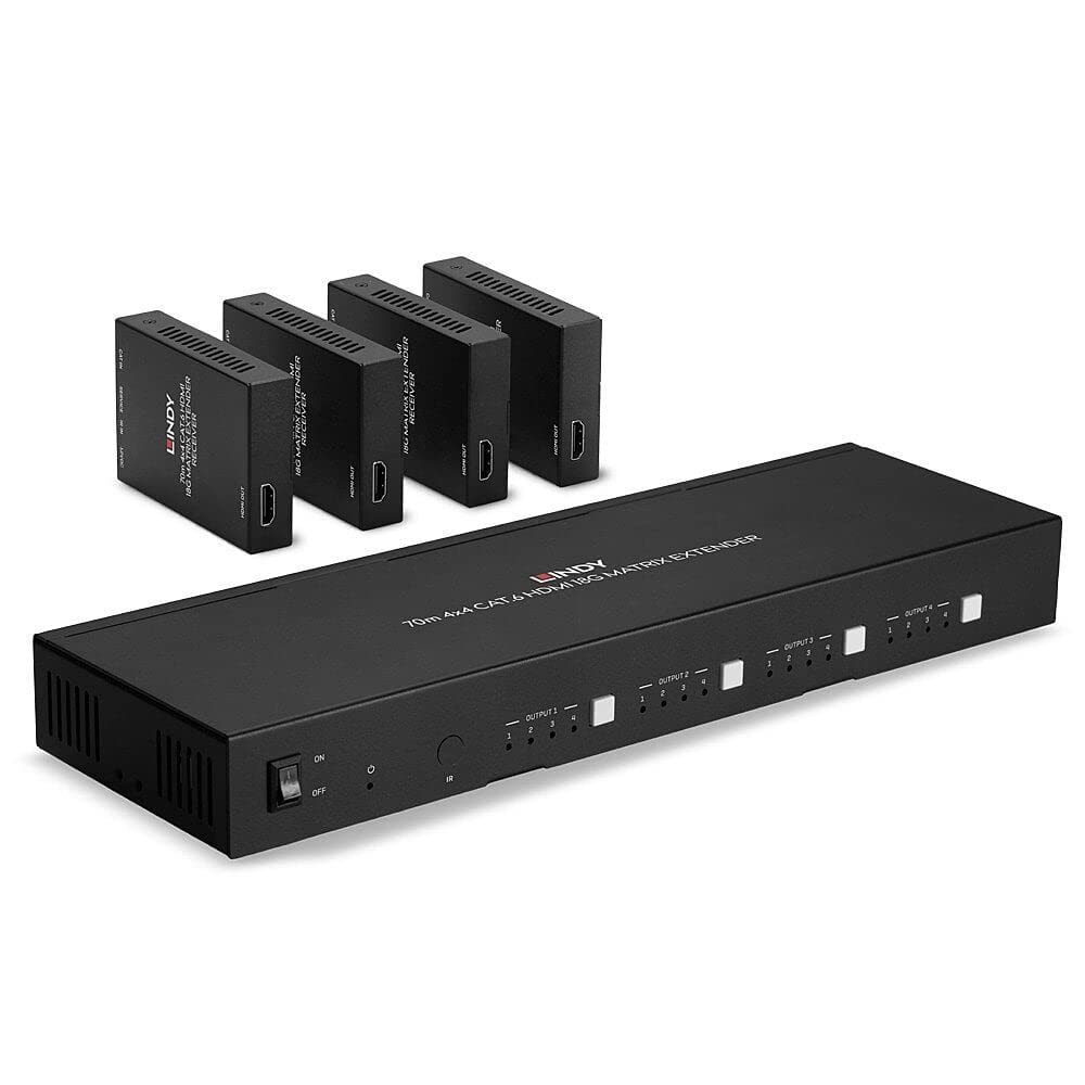LINDY 38328 - Extender Cat.6 (4 x 4 HDMI 4K60, 70 m)