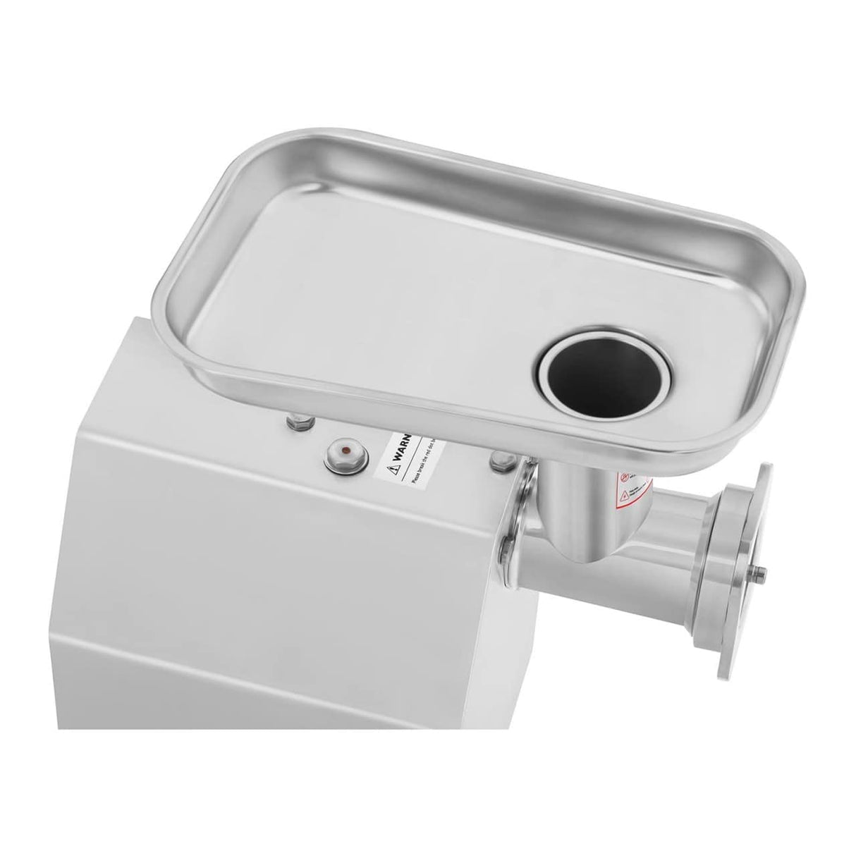 Royal Catering RCFW 140-850ECO Picadora de Carne Eléctrica Profesional (140 kg/h, 850 W, Marcha Retrógrada, Orificios de 6/8 mm, Acero Inoxidable) ECO