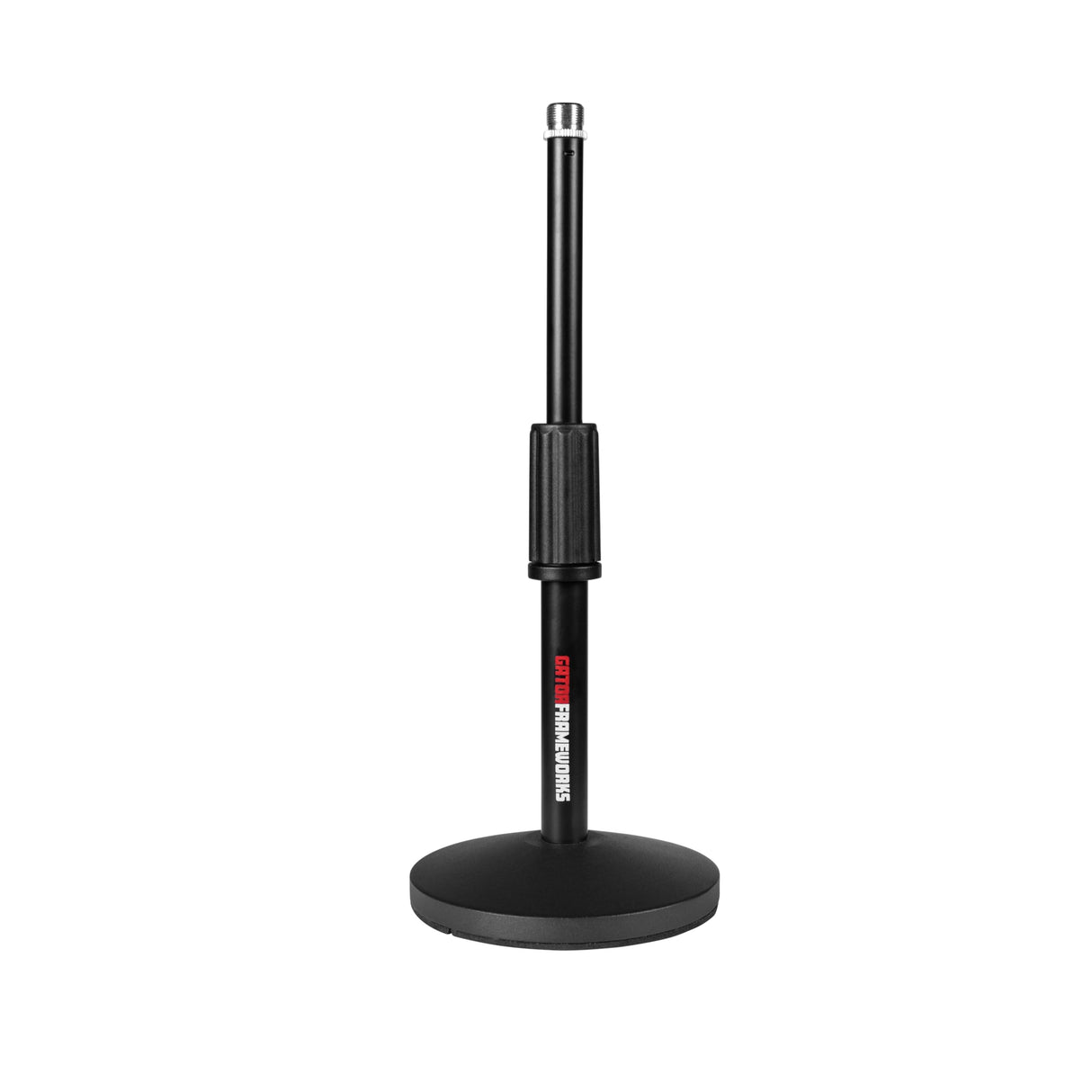 Gator Frameworks - Paquete de 2 soportes para micrófono de escritorio con (2) cables XLR de 10 pies; (GFW-MIC-DESKTOP-2PK)
