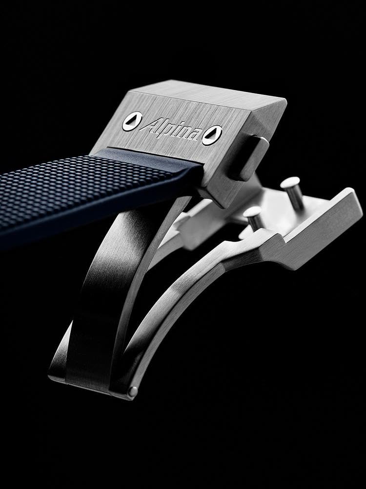 Alpina Reloj Analógico para Hombre de Cuarzo con Correa en Acero Inoxidable mid-39683