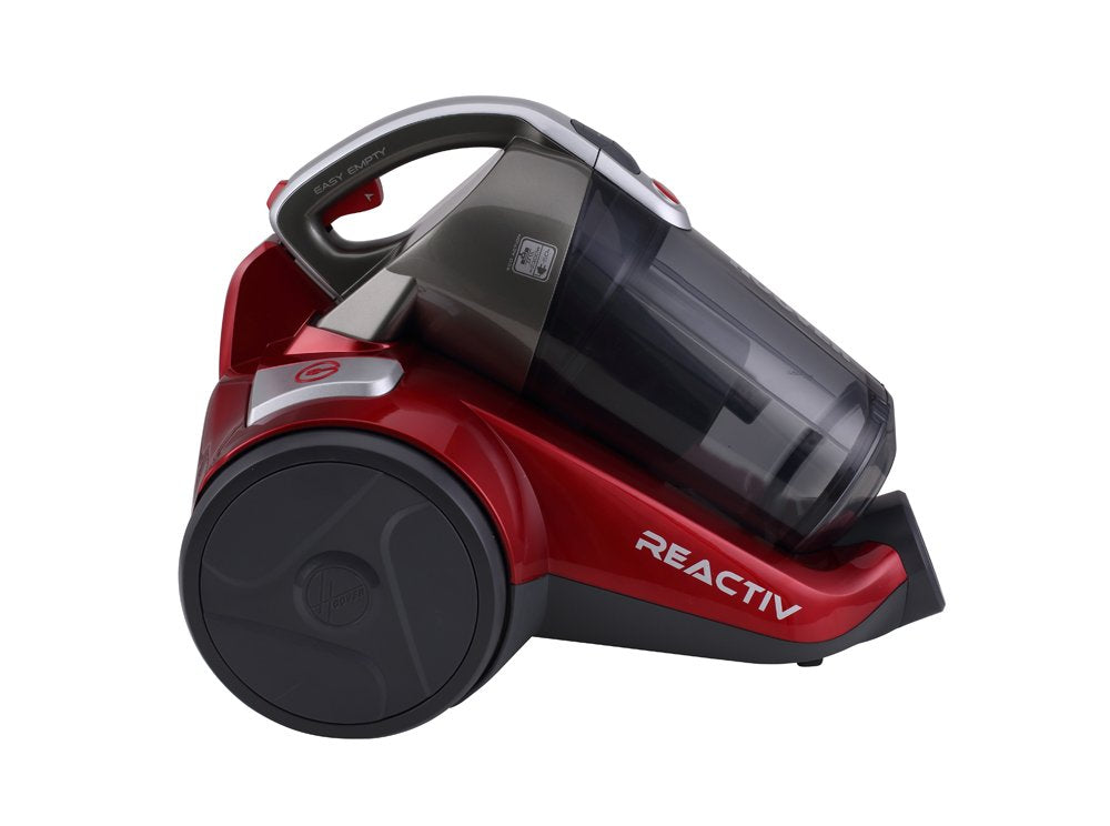 Hoover - Reactiv RC25 - Aspirador sin bolsa con filtro EPA, Especial para parquet y mascotas - Potencia 800W, Clase A, Color Rojo