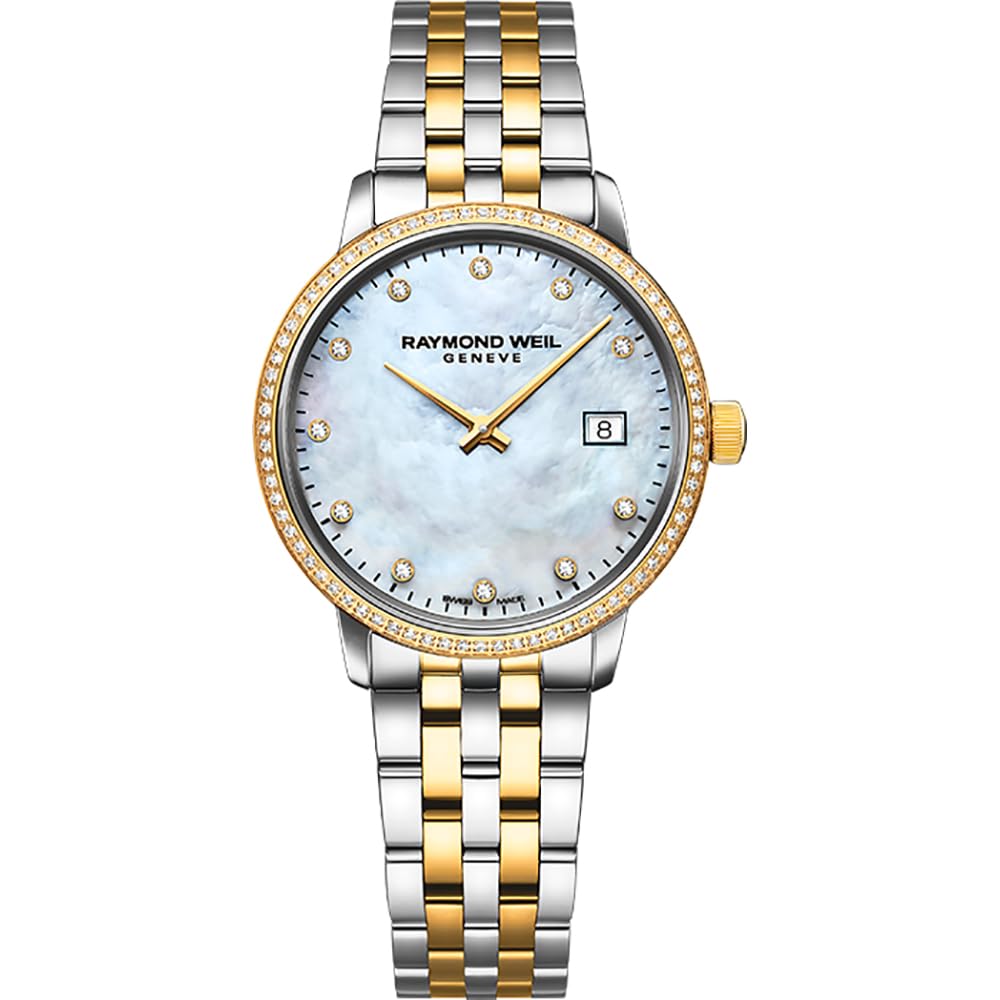 Raymond Weil Reloj Analógico para Mujer'S de Cuarzo Suizo con Correa en Acero Inoxidable 5985-SPS-97081