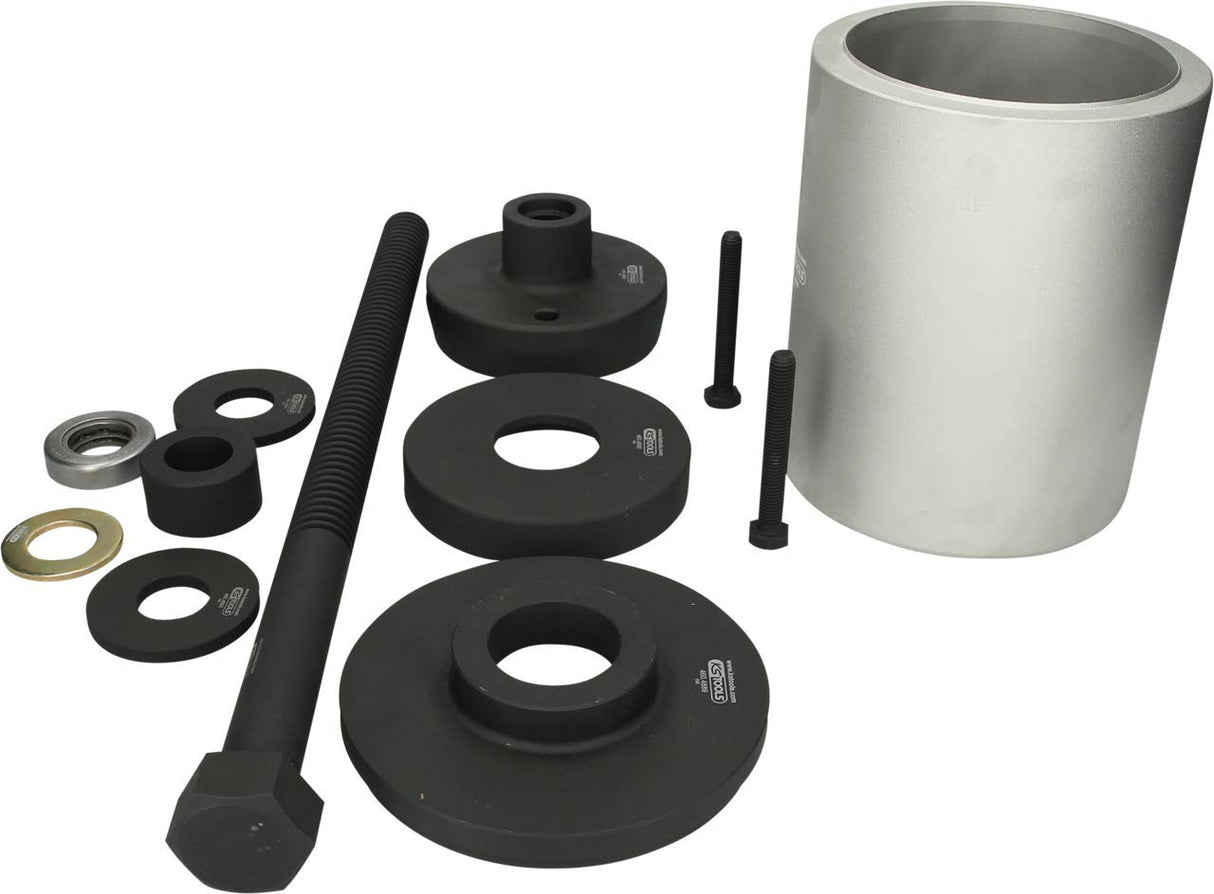 KS Tools 460.4885 Juego de herramientas para casquillos 3D de ejes SAF, Mercedes DCA y HT, 12 pzs