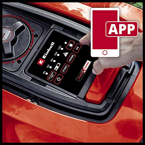 Einhell FREELEXO 450 BT SOLO Cortacésped robotizada Power X-Change (ion de litio, 18 V, 450 m2, recortador multizona, Bluetooth App, con accesorios de instalación, sin batería)