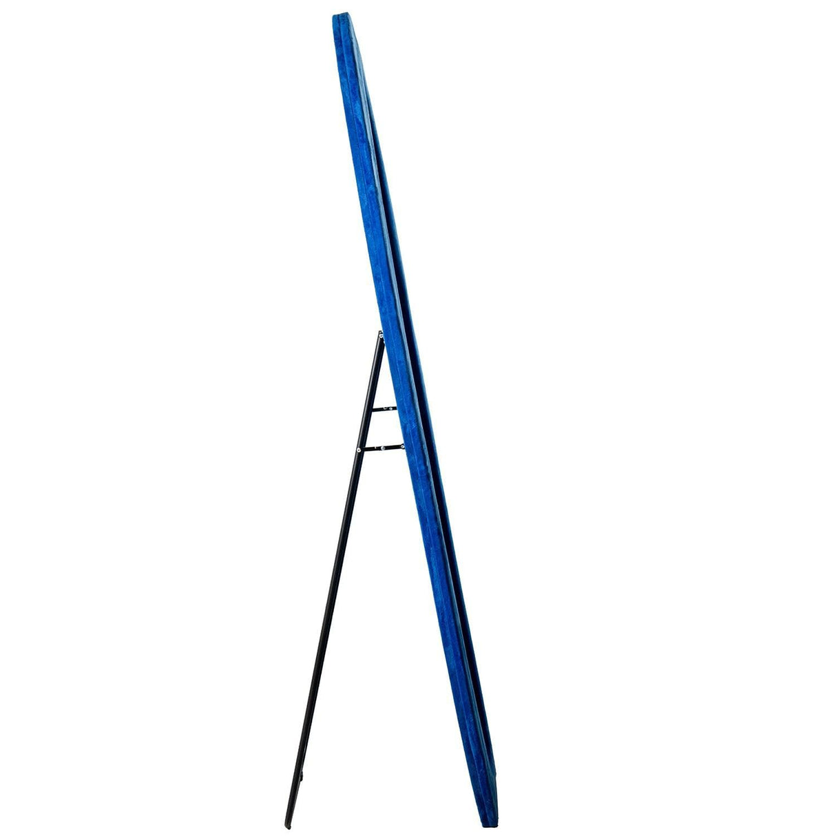Espejo de pie con Forma de Madera DM y Terciopelo en Azul 60x3,5x160cm