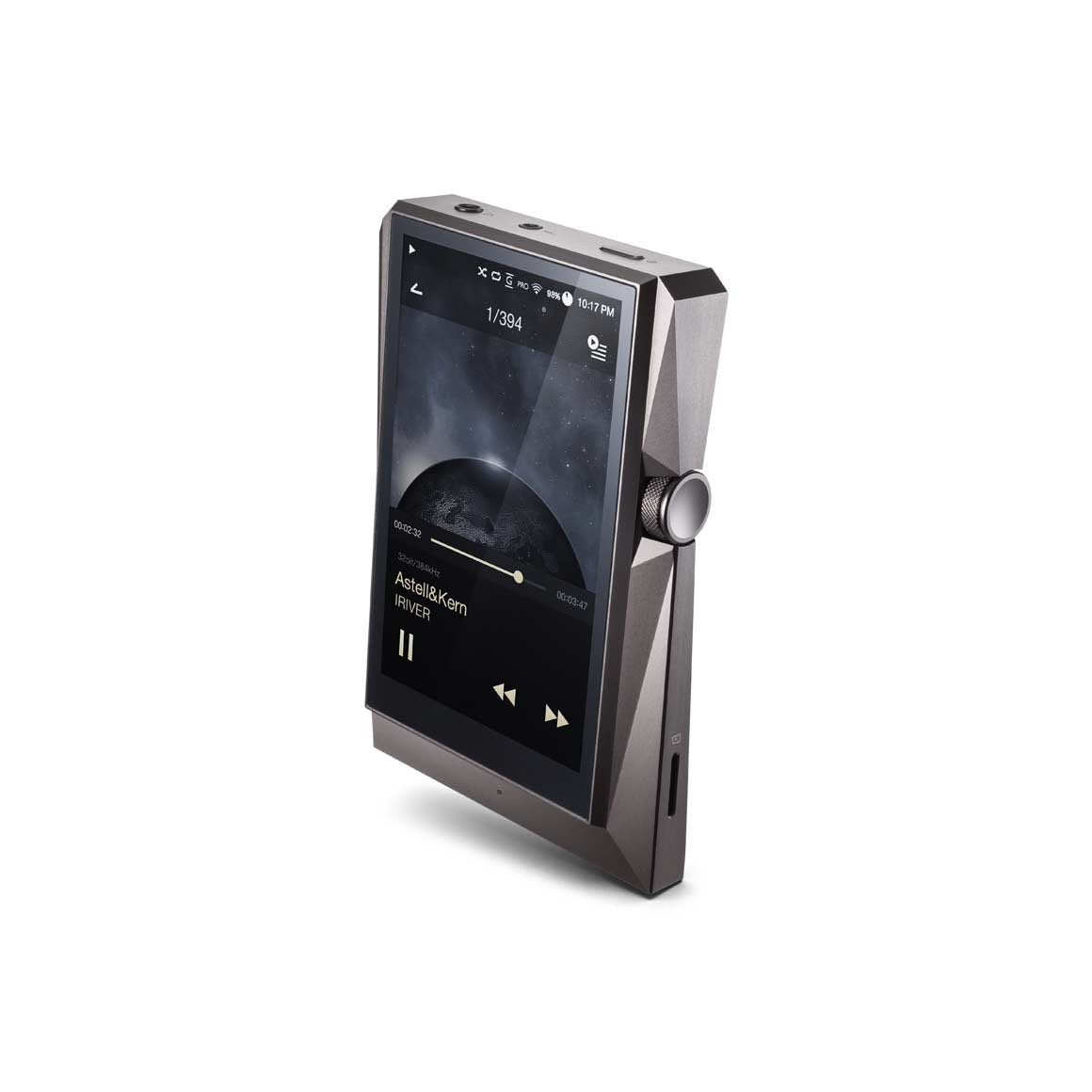 'Astell & Kern AK 380 Titanium audiophiler Hires Reproductor MP3 con Wi-FI y Bluetooth aptX HD Meteoric Titan