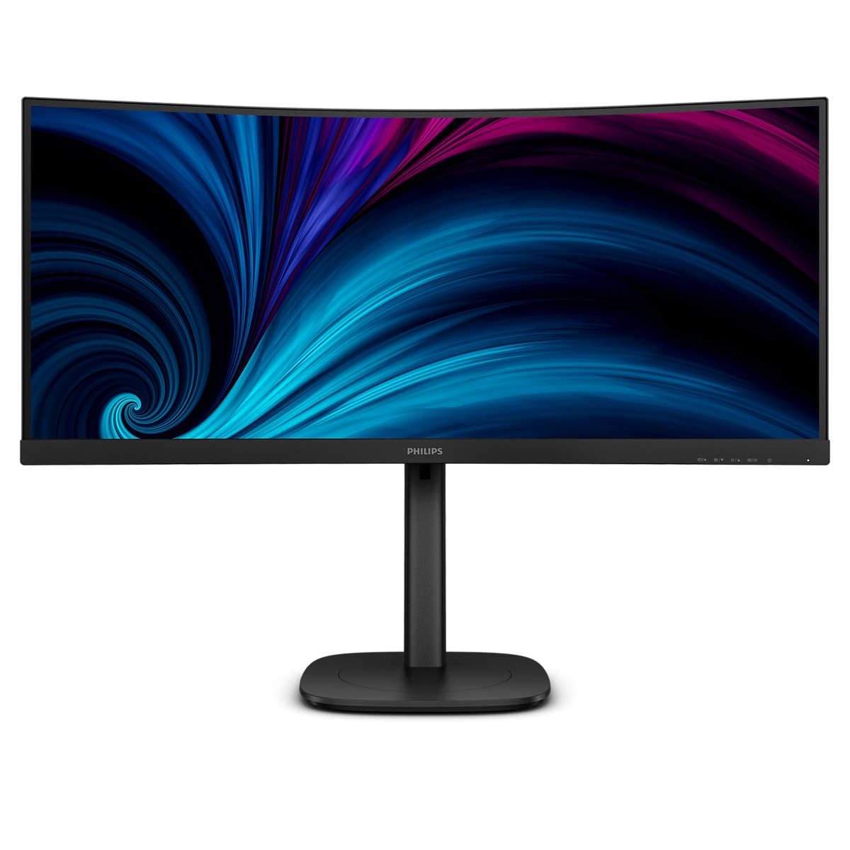 Philips 34B2U3600C Monitor 34" WQHD Curvo, WLED, 120 Hz, VA, Adaptive Sync., TUV EyeSafe, Altavoces, Altura Ajustable (3440x1440, 1x HDMI 2.0, 1x DP 1.2, 1x USB-C) Negro
