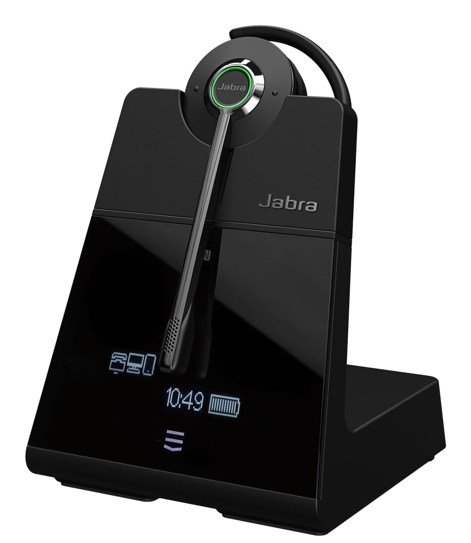 Engage 75 SE - Auriculares Convertibles con Gancho para la Oreja, Base, Fuente de alimentación, Cable USB-C a USB-A de 1,5 m, Cable de teléfono de Escritorio, Auriculares, Diadema, Banda para el
