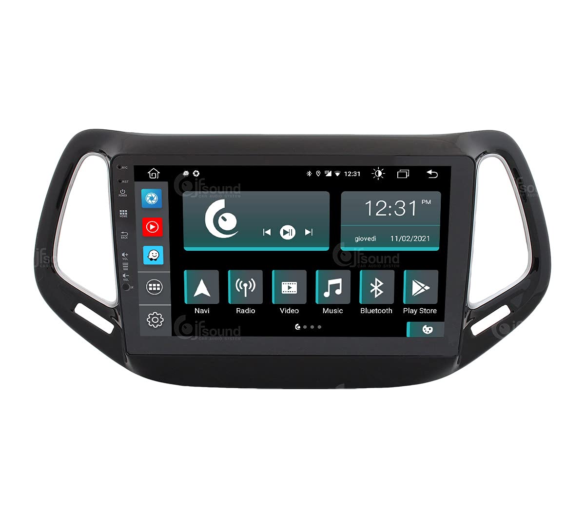 Autorradio de Ajuste Personalizado para Jeep Compass Android GPS Bluetooth WiFi Dab USB Pantalla táctil Full HD 10" procesador de 8 núcleos y comandos de Voz