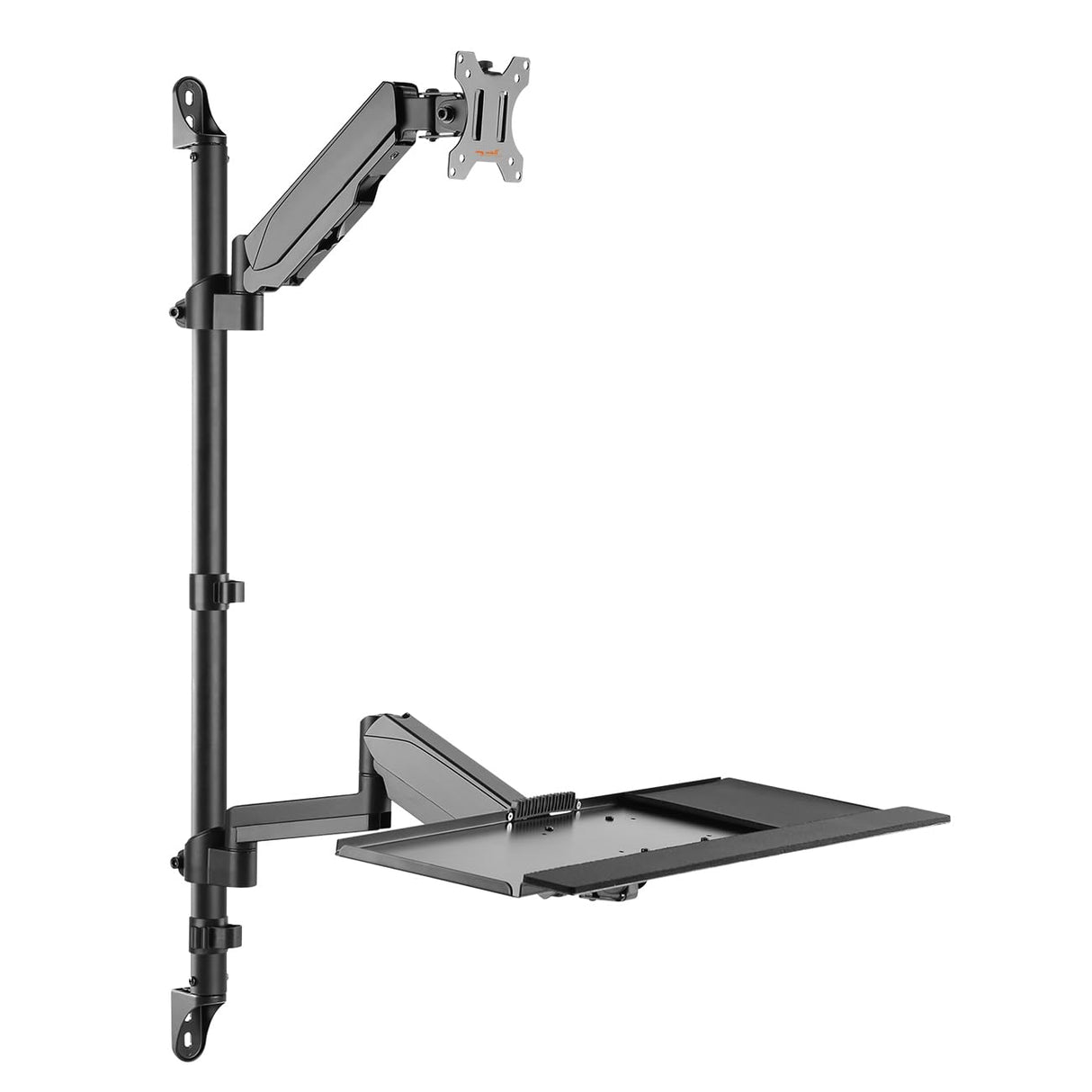 My Wall HL64L - Soporte de Pared para Monitor (17-32), Color Negro, Altura Ajustable, inclinable, Giratorio