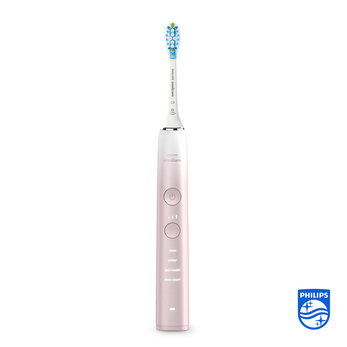 Philips Hx9911/84 Sonicare Diamond Clean 9000 Series, cepillo de dientes eléctrico eléctrico, rosa, 1 unidad, paquete de 1