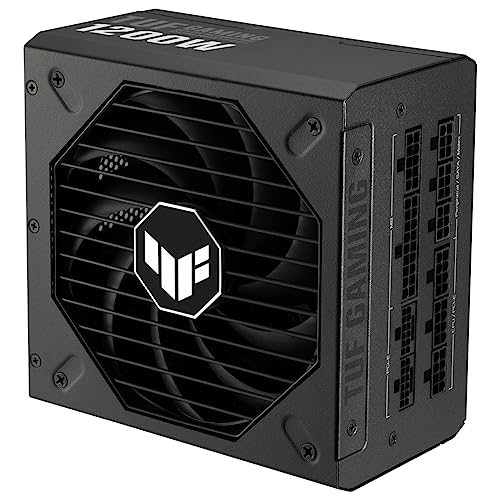 ASUS TUF Gaming 1200W Gold - Fuente de Alimentación (Compatible con ATX 3.1, Certificado 80+ Gold, Componentes de Grado Militar, Doble Rodamiento, Ventilador Axial-Tech, Revestimiento de PCB)