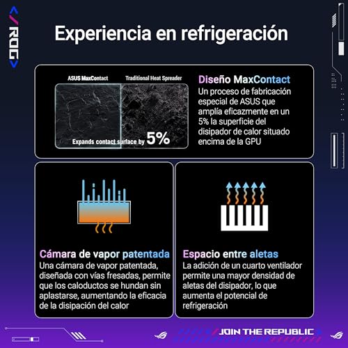 ASUS ROG Astral GeForce RTX 5080 Tarjeta gráfica Gaming (PCIe 5.0, 16GB GDDR7, HDMI/DP 2.1, 3.8 Ranuras, 4 Ventiladores, Axial-Tech, cámara de Vapor, Almohadilla térmica de Cambio de Fase)