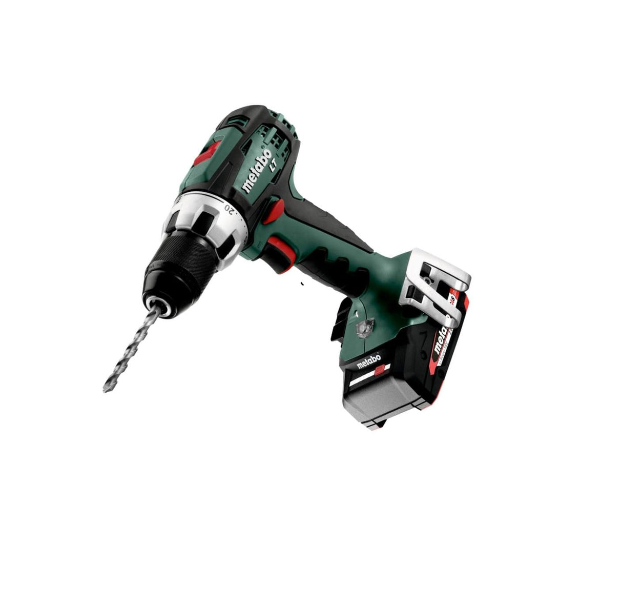 METABO 602102530 - Taladro atornillador a bateria 18V / 2x 2,0 Ah Li-Ion BS 18 LT Compact con maletín