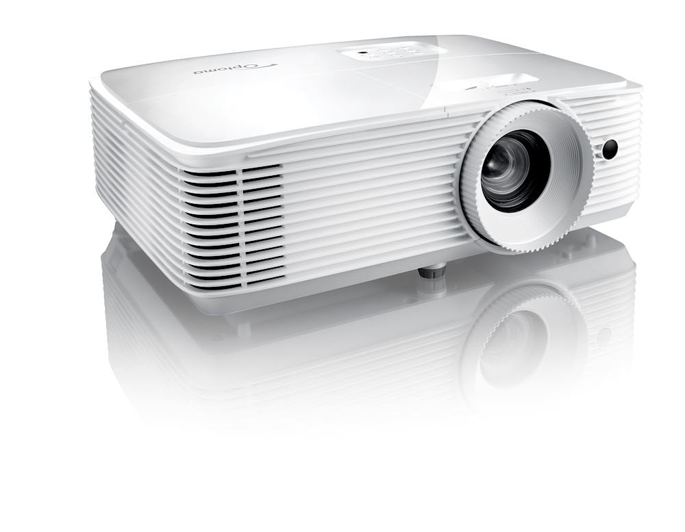 Optoma HD27e, Proyector Gaming Home Cinema Full HD 1080p, Formato 16:9, 3400 Lúmenes, Blanco