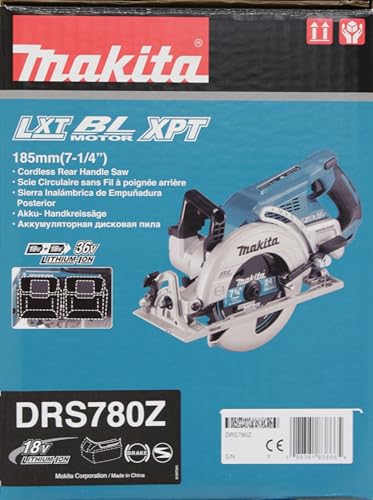 Makita DRS780Z 18Vx2 (36V) LXT Sierra de mango trasero de 7 1/4 pulgadas (solo taburete)(sin batería, sin cargador)