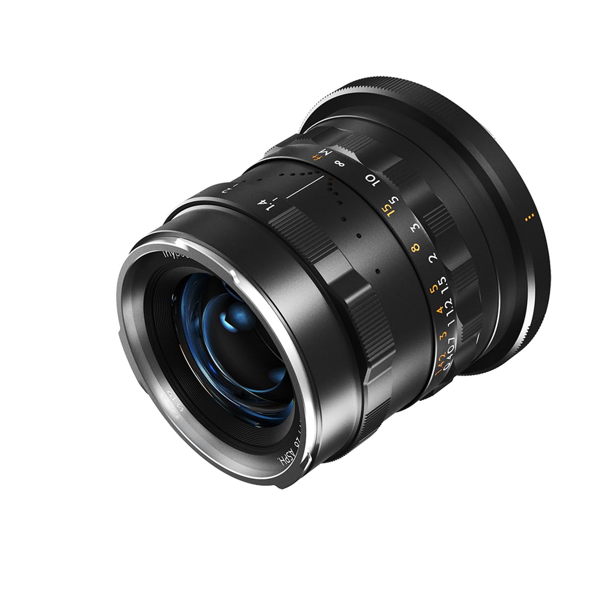 Thypoch Lente de fotografía de fotograma Completo Simera de 28 mm f1.4 para Montura Canon RF, Color Plateado (Negro)