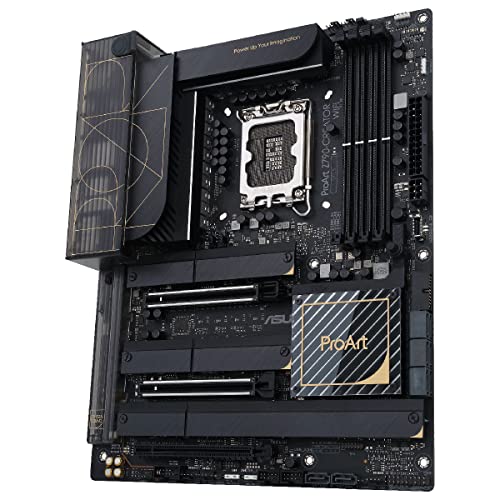ASUS ProArt Z790-Creator WiFi - Placa Base ATX Intel Z790 (LGA1700) (VRM de 16+1 Fases (70A), PCIe 5.0, DDR5, Thunderbolt 4 (USB4), Ethernet 10 GB y 2,5 GB, WiFi 6E, Cuatro PCIe 4.0 M.2)