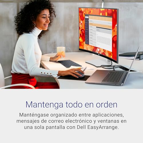 Dell S3422DW 34" WQHD (3440x1440) 21:9 1800R Monitor Curvo, 100Hz, VA, 4ms, AMD Radeon FreeSync, Altavoces Integrados, DisplayPort, 2x HDMI, 3x USB, Plata