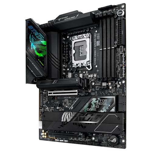 ASUS ROG Strix Z890-F Gaming WiFi - Placa Base ATX, 16+1+2+2 etapas de Potencia, DDR5, PCIe 5.0 Compatible con GPU de última generación, Cinco Ranuras M.2, WiFi 7, AI Overclocking, AI Networking II