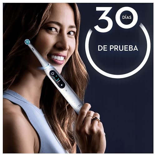 Oral-B iO 10 Cepillo de Dientes Eléctrico Negro, + 1 Cabezal y 1 Estuche Cargador de Viaje, Diseñado por Braun