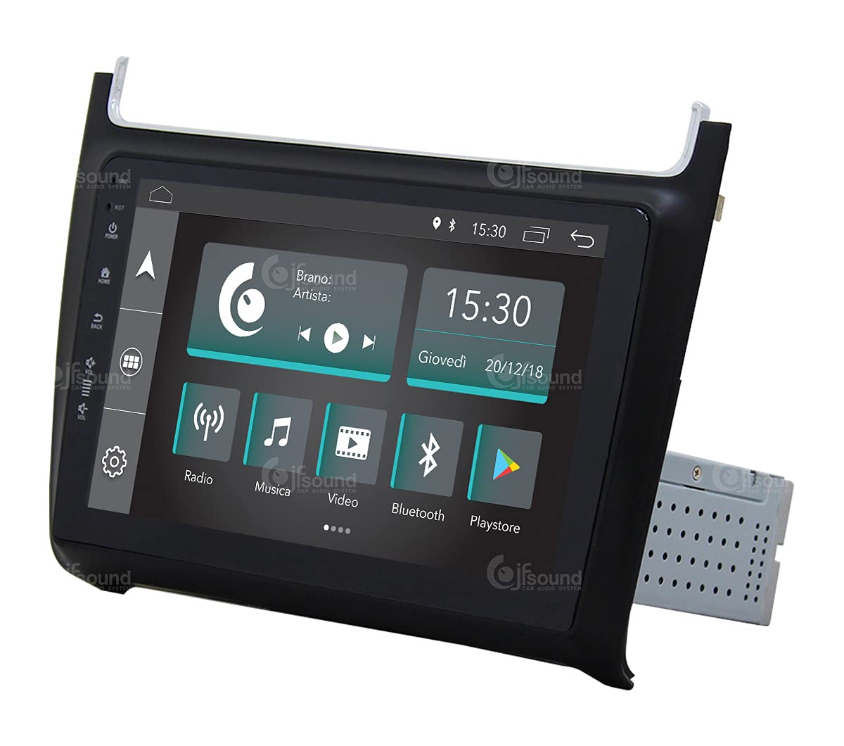 Autorradio de Ajuste Personalizado Compatible con Volkswagen Polo Android GPS Bluetooth WiFi Dab USB Pantalla táctil Full HD 9