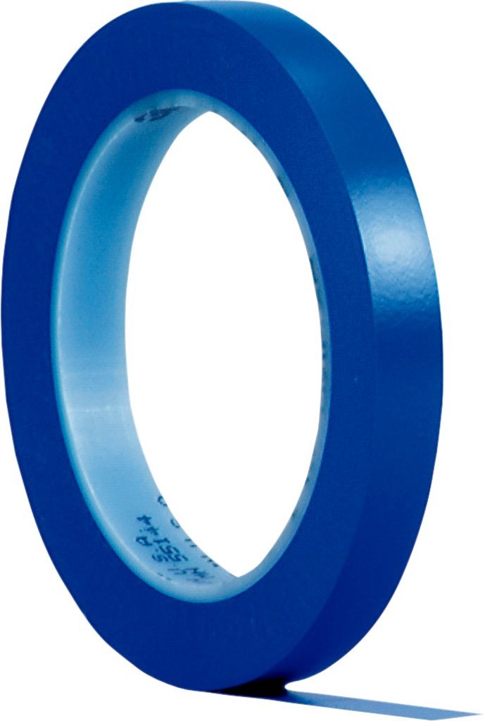 3M Cinta Adhesiva Suave de PVC, 471 F, 38 mm x 33 m, 0,13 mm, 24 unidades, Azul