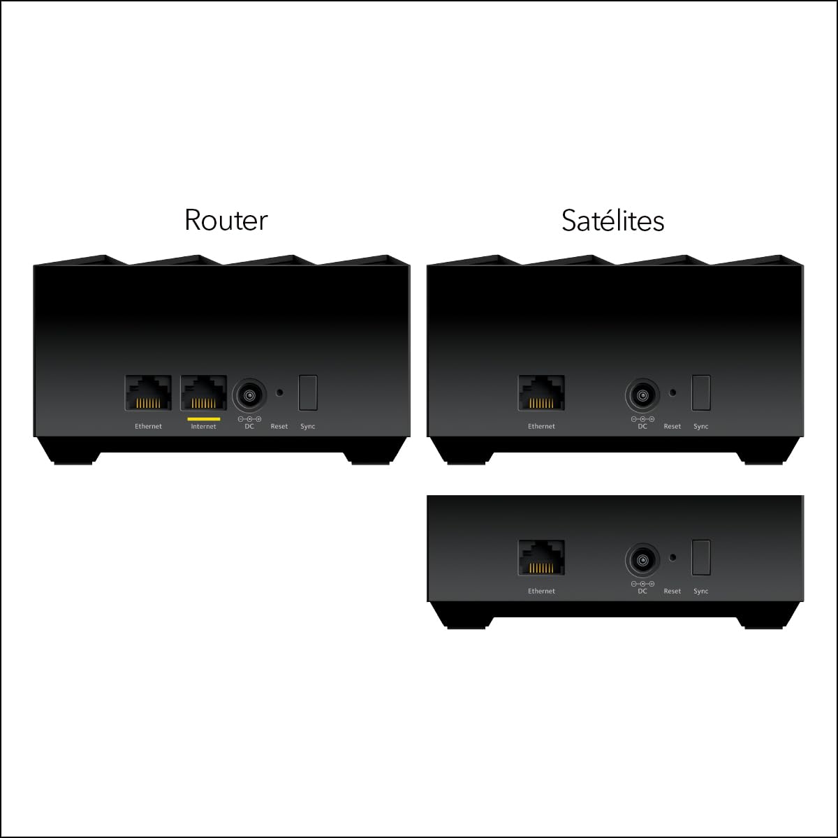 NETGEAR Nighthawk Sistema Mesh WiFi 6 MK73S - Router AX3000 con 2 satélites Extensores, Cobertura de hasta 400 m2 y más de 35 Dispositivos