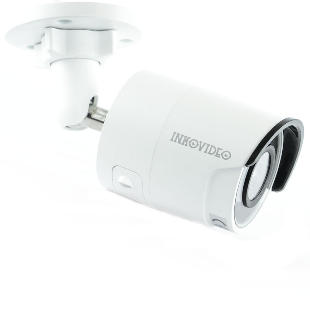 INKOVIDEO V de 200 – 8 MW 8 MP PoE ONVIF Red Vigilancia Visión Nocturna hasta 30 m Video vigilancia (Color Blanco)