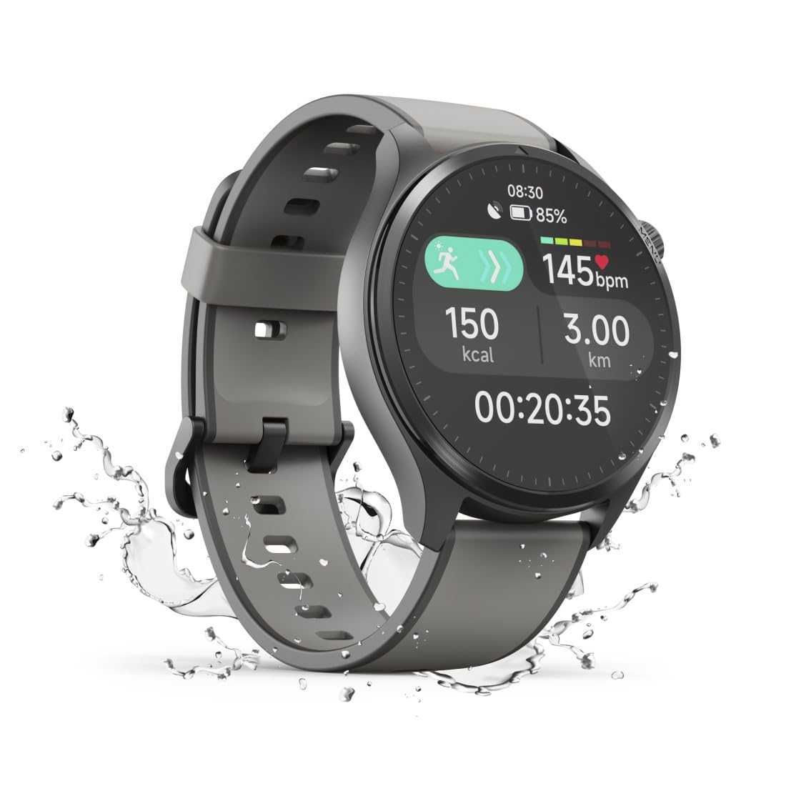 Hama | Reloj Inteligente 1.43" (Smartwatch Resistente al Agua IP68, GPS, Memoria música, análisis sueño, frecuencia Cardiaca, Monitor de hasta 110 Actividades) Negro