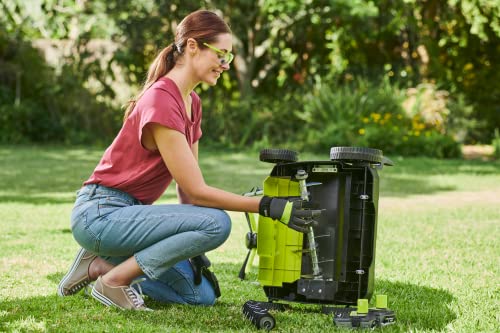 RYOBI - Escarificador Brushless Inalámbrico 36V One+ (2 x 18V) - Ancho 35cm - 4 Posiciones de Trabajo - Rodillo con 16 Cuchillas - Empuñadura Ajustable - sin Batería ni Cargador - RY18SFX35A-0