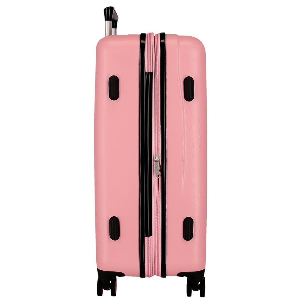 Disney Joumma Nightmare Maleta Mediana Rosa 48x68x26 cms Rígido 3 kgs Cierre de combinación Lateral ABS 3 kgs 56L