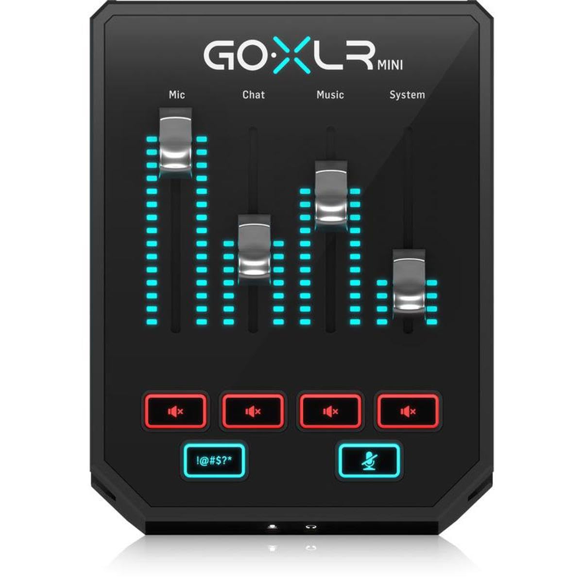TC Helicon Mezclador de transmisión en línea GoXLR MINI con interfaz USB/audio y preamplificador Midas, solo compatible con PC