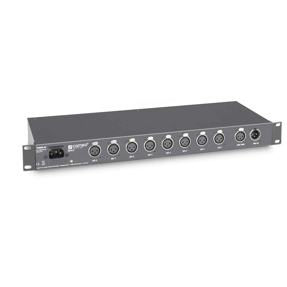 Cameo SB8.3 - Distribuidor DMX de 8 canales (3 pines)
