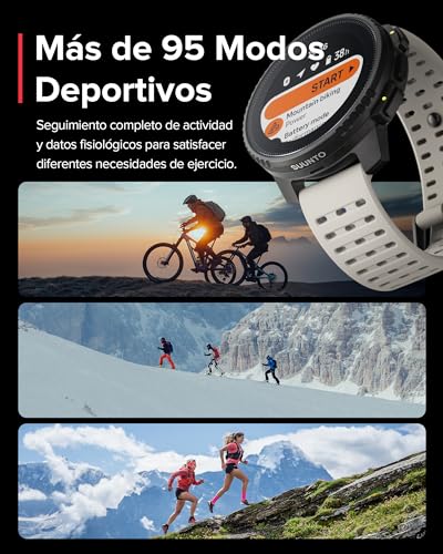 SUUNTO Vertical Reloj Deportivo - Smartwatch GPS, GPS de Doble Frecuencia, Mapas sin Conexión Gratuitos, Autonomía de hasta 50 Días, Carcasa Resistente Militarmente, Resistente al Agua hasta 100m